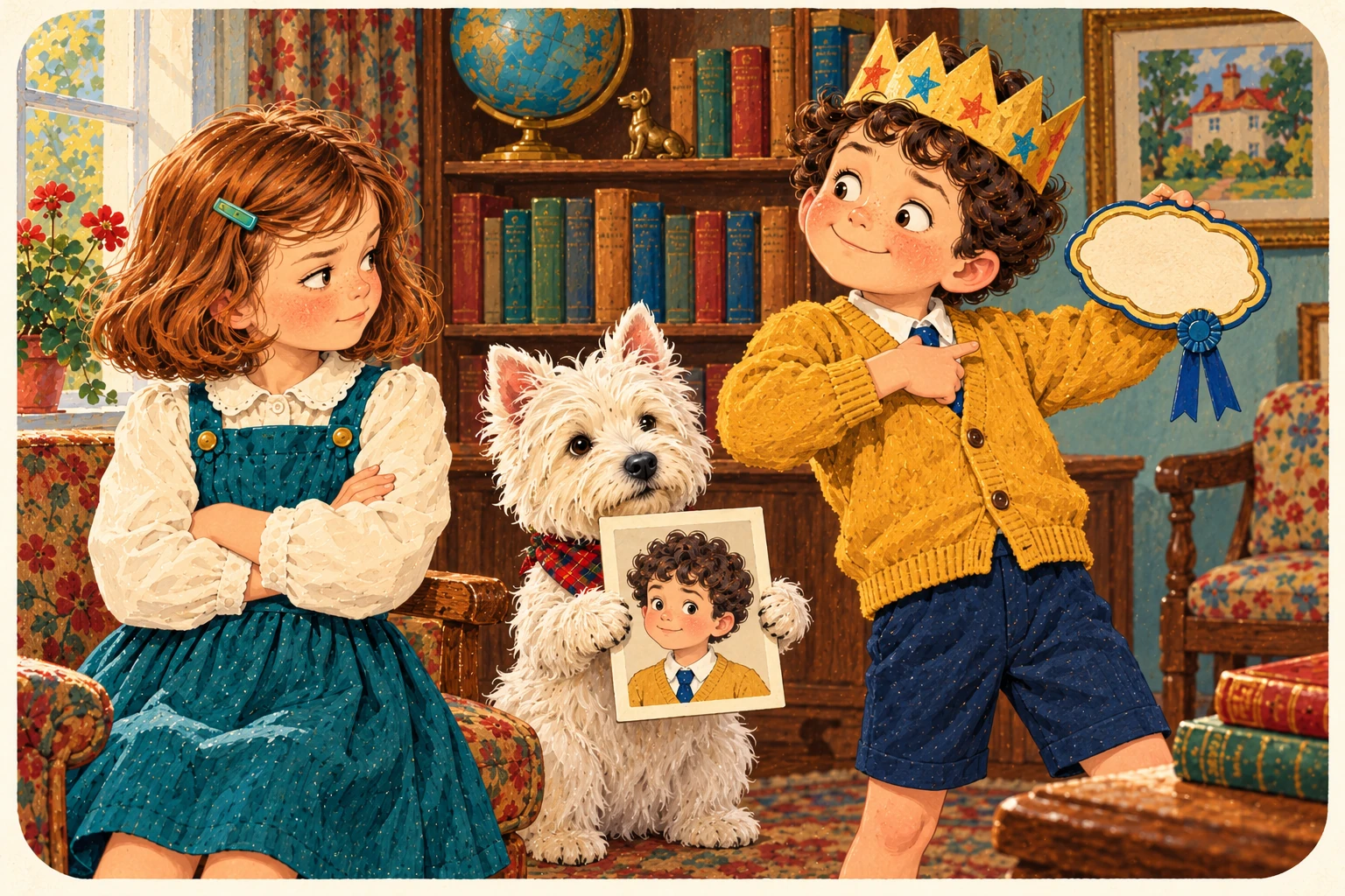 Jenny, Jake y el westie ilustran También conocido como problema.