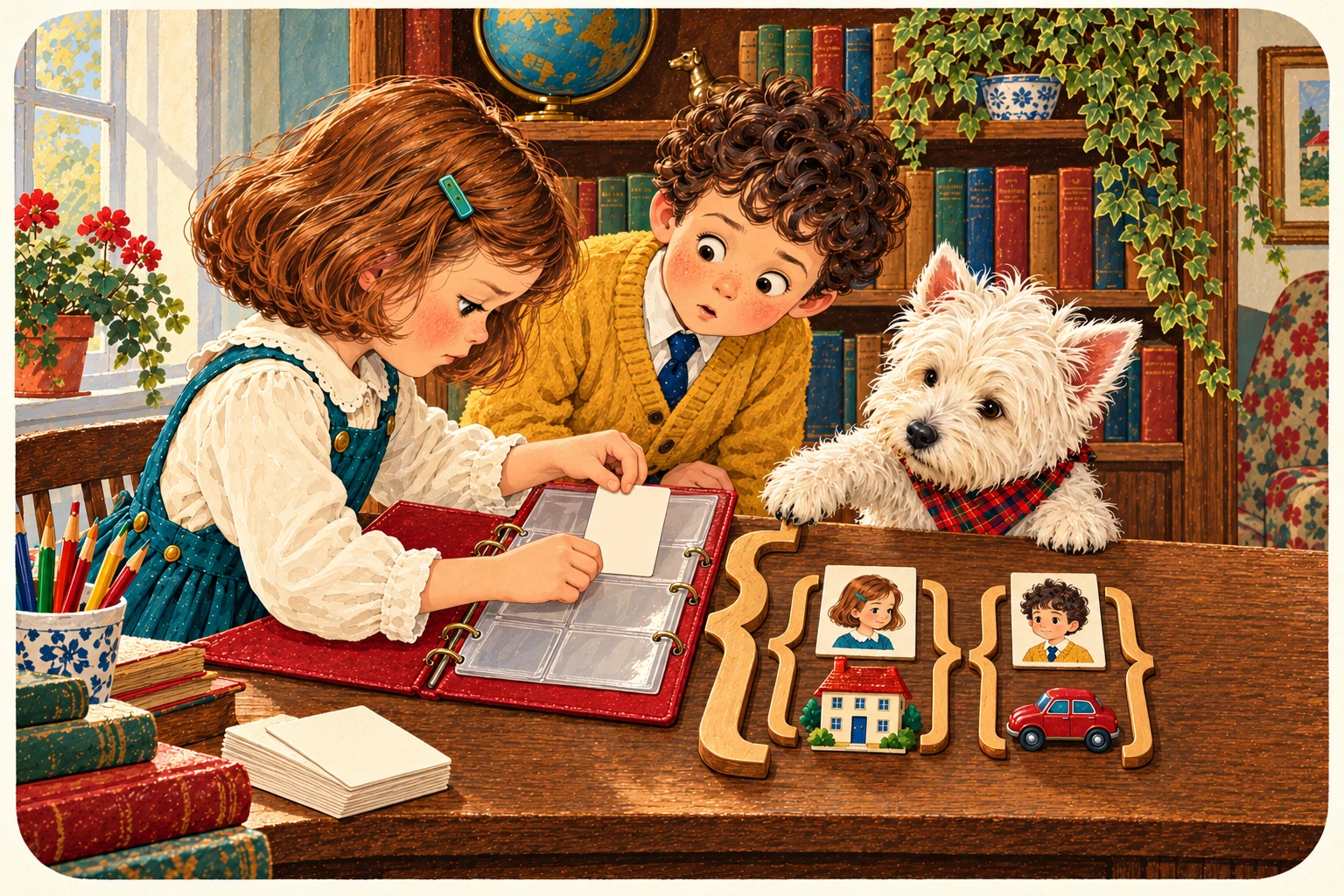 Jenny, Jake y el westie ilustran Empieza bien.