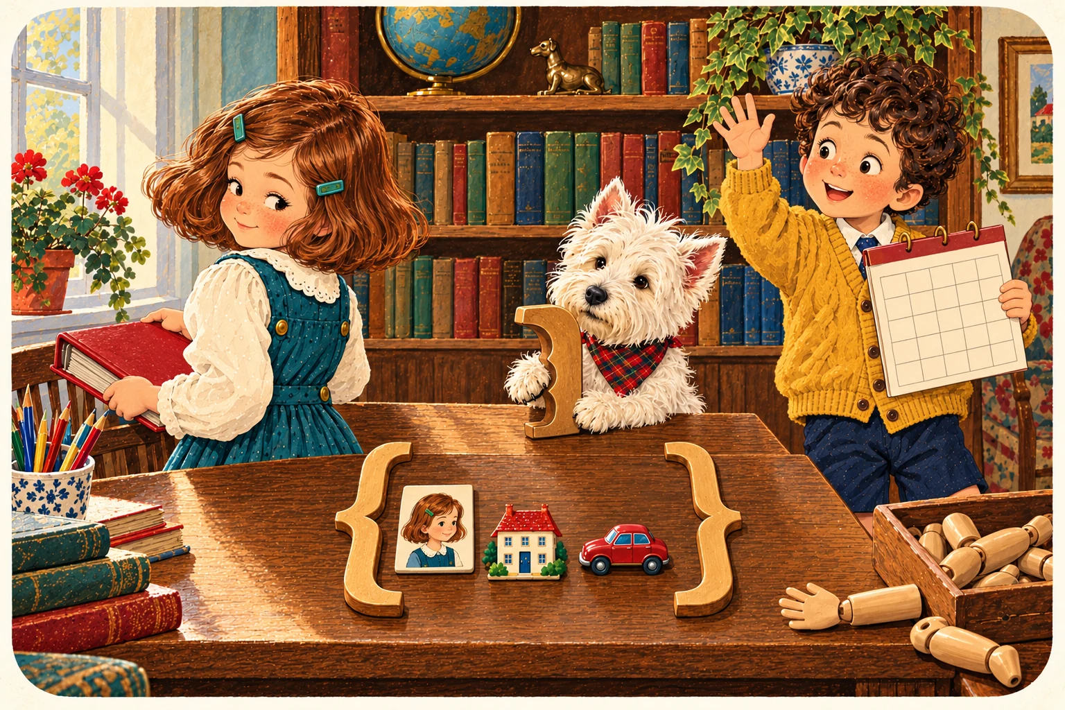 Jenny, Jake y el westie ilustran Termina bien.